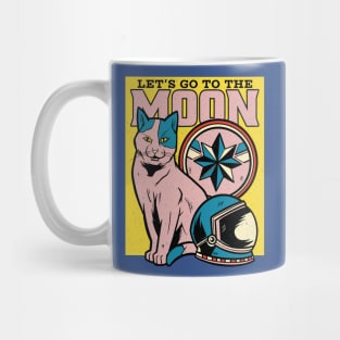 Let's go to the Moon Funny Cat Crypto Merch Mug